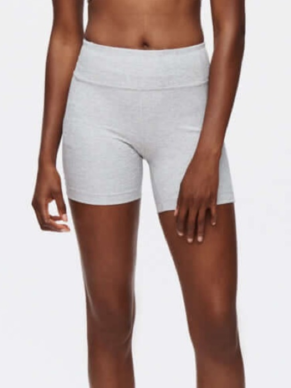 OUTDOOR VOICES Warmup 5” Textured Activewear Compression Short in Dove